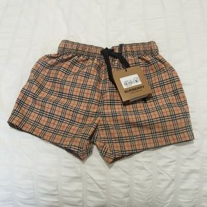 Burberry Boys' Kameron Mini Check Swim Trunks